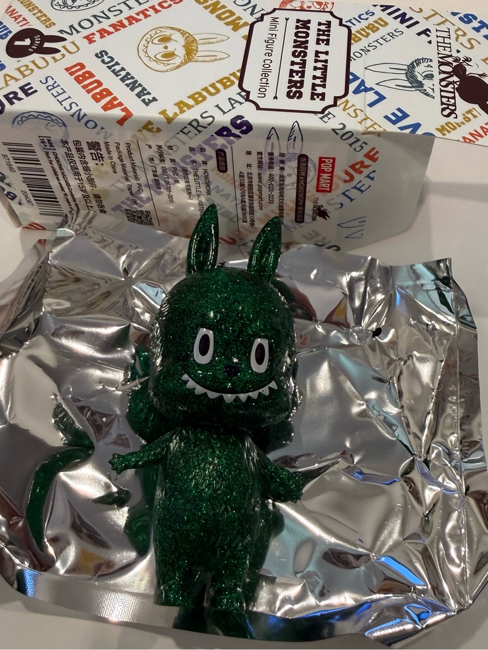 The Little Monsters Mini Figure Collection Series 1 Green Glitter